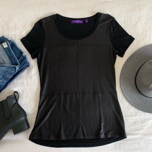 Snake Print Black Top